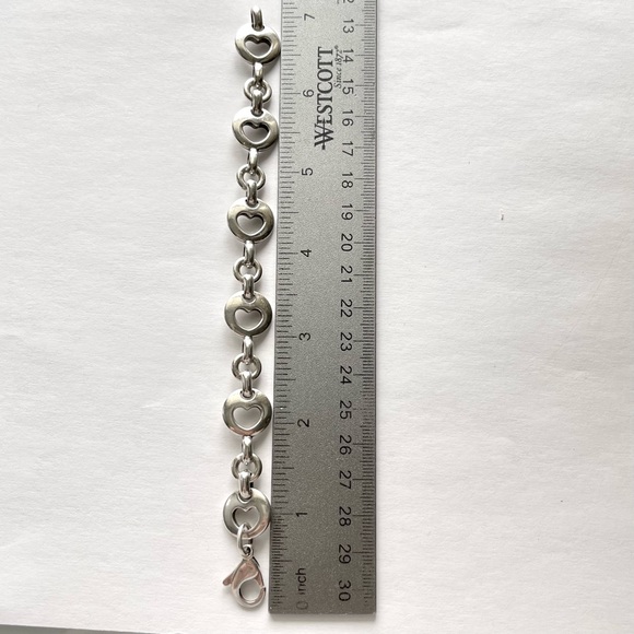 Tiffany & Co. - RARE - Vintage - Heart Stencil Bracelet - Sterling Silver - Picture 5 of 5